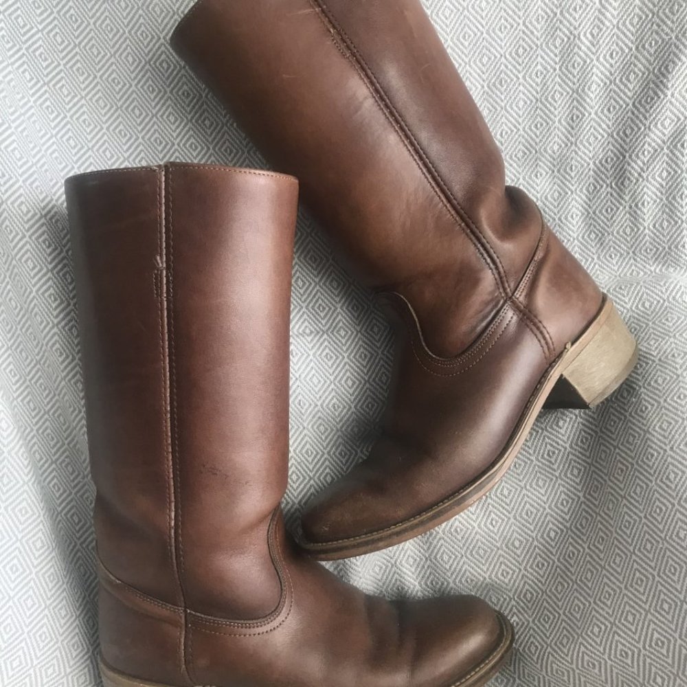 Classic Brown Leather Boots